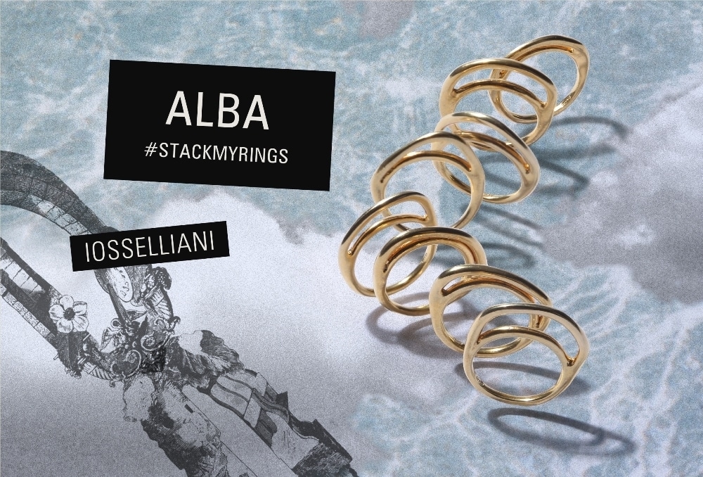 【5本のみ】IOSSELLIANI イオッセリアーニ Alba 8連リング CLASSIC COLLECTION Alba 8連リング（リング）｜H.P.FRANCE公式